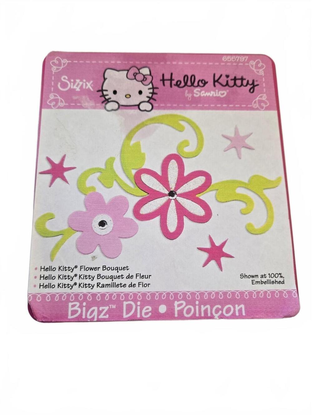 Die Cuts / Sizzix Hello Kitty by Sanrio: Flower Bouquet Bigz Die